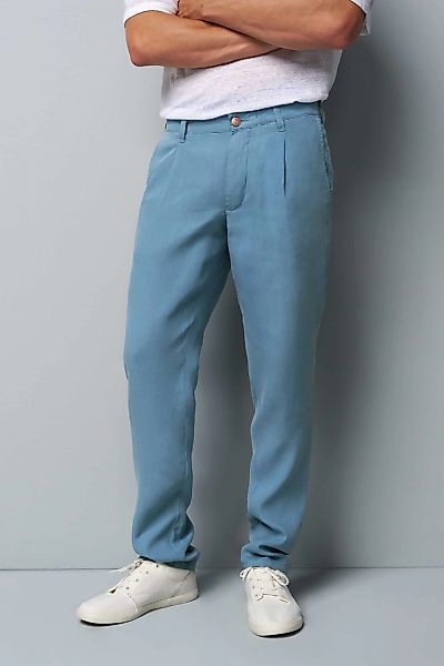 MEYER Chinos "Chino" M5 Pleat aus feinen Leinenstoff günstig online kaufen