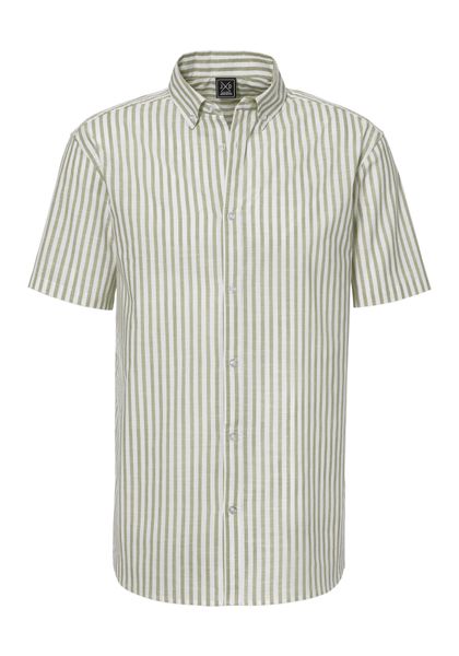 John Devin Kurzarmhemd "Regular Fit," Streifenhemd mit Button-down-Kragen a günstig online kaufen
