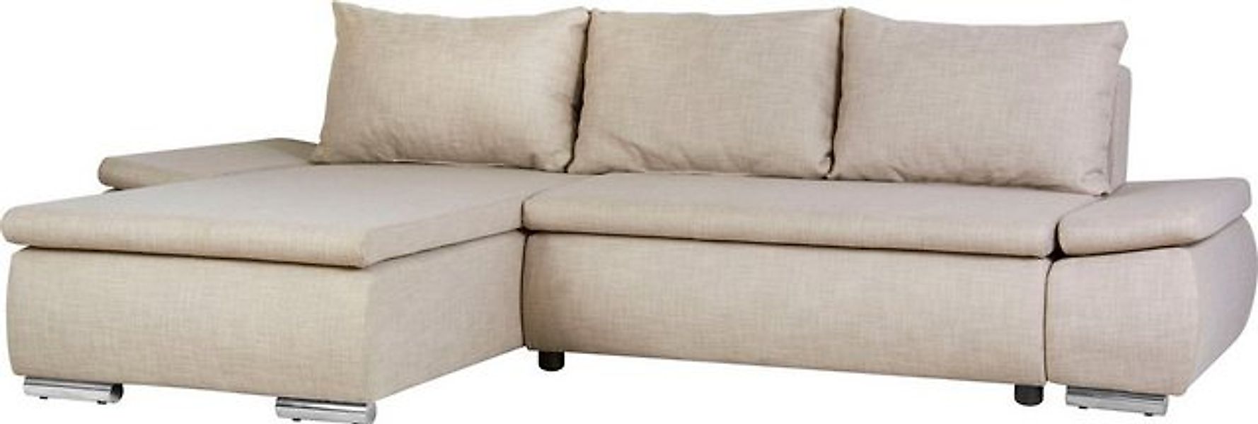 Home affaire Ecksofa Acra L-Form, mit Bettfunktion und Bettkasten, in Matte günstig online kaufen