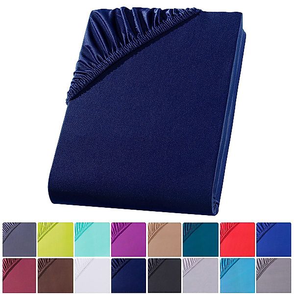 Visaggio Spannbettlaken Mikrofaser Spannbetttuch Bettlaken 90x200 günstig online kaufen