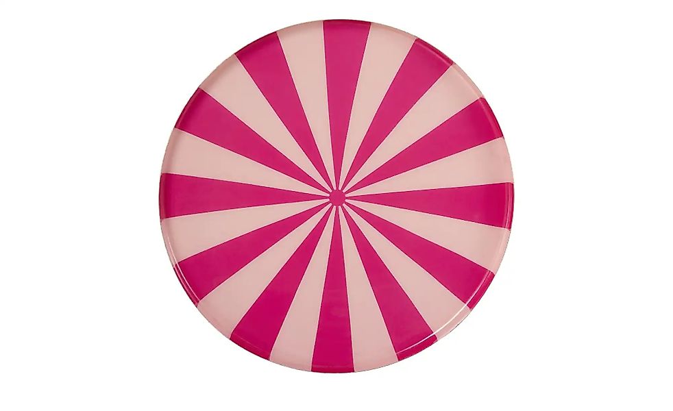 HOME STORY Deko Teller   ¦ rosa/pink ¦ Eisen ¦ Maße (cm): B: 28 H: 2,5 T: 2 günstig online kaufen