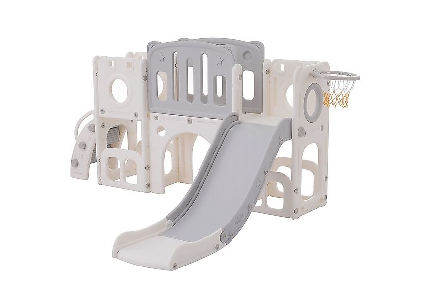 Merax Rutsche für Kinder, 6-in-1 Kinder Spielplatz, Spielrutsche, Spielturm günstig online kaufen