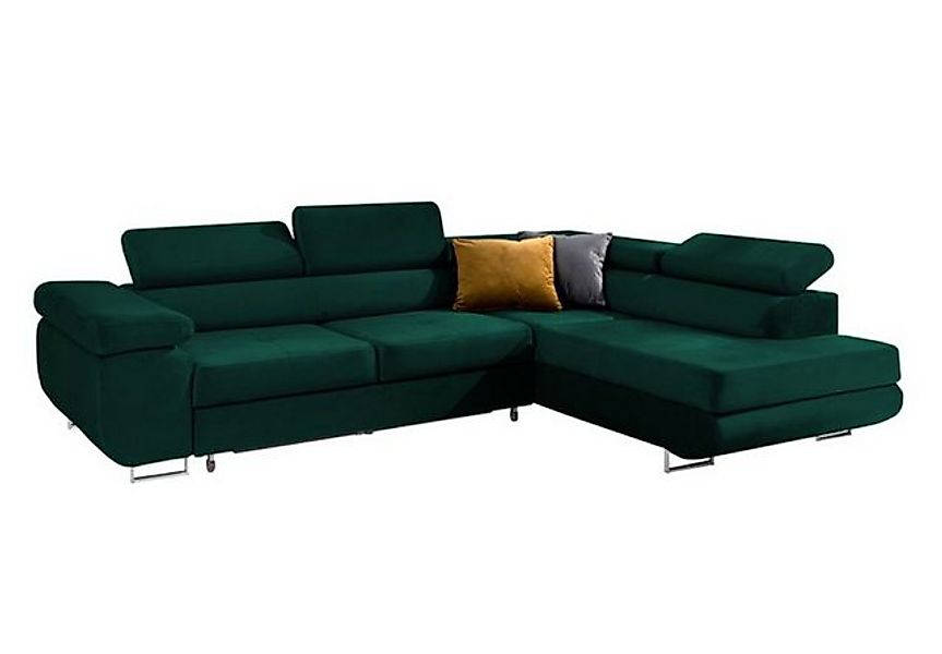 AN-MOEBEL4U Ecksofa VITO L Schlafsofa, Bettsofa, Bettkasten, mit Relaxfunkt günstig online kaufen