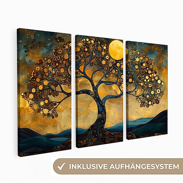 MuchoWow Leinwandbild Baum - Gelb - günstig online kaufen