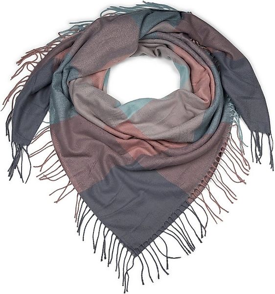 styleBREAKER XXL-Schal XXL Deckenschal mit Karo Muster und Fransen, (1-St) günstig online kaufen