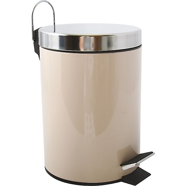 Tret-Mülleimer Metall 3, Beige günstig online kaufen