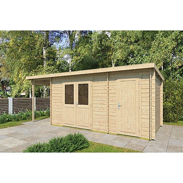 Fjordholz Gartenhaus Modell Gent 28 F Farblos Imprägniert günstig online kaufen