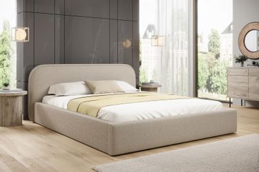 Compleo Polsterbett Bequemes Bett, Designerbett, Minimalistisches günstig online kaufen