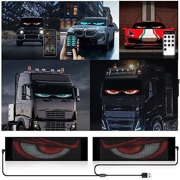 QUBEBU Dekolicht LED-Bildschirm Auto-Augenlicht Lkw dynamisches günstig online kaufen