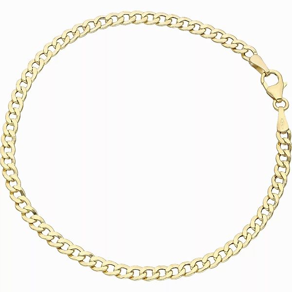 Luigi Merano Panzerarmband Panzerkette glanz, Gold günstig online kaufen