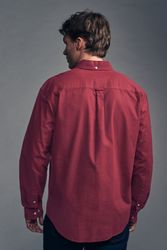 Next Langarmhemd Angerautes, langärmeliges Oxford-Hemd (1-tlg) günstig online kaufen