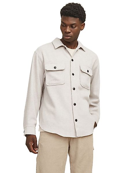 Jack & Jones Herren Freizeit Hemd JJEBRADLEY OLLIE OVERSHIRT Relaxed Fit günstig online kaufen