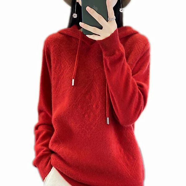 KIKI Kapuzenshirt Loses Damen-Sweatshirt mit Kapuze und langen Ärmeln günstig online kaufen