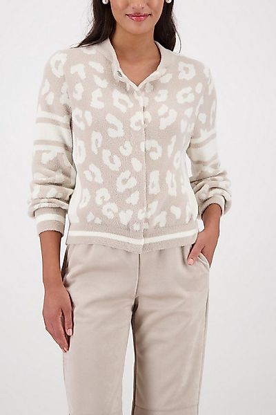 Monari Strickjacke Jacke Strickjacke Leo Regular fit mit Rundhalsausschnitt günstig online kaufen