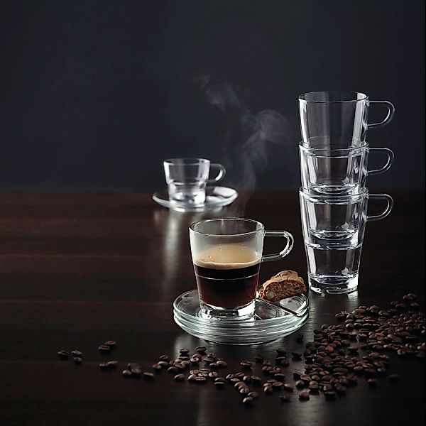 LEONARDO SENSO Tassen 230ml 6er Set Latte Macchiato Gläser transparent günstig online kaufen
