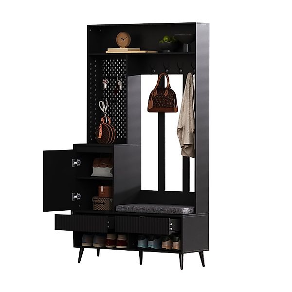 Refined Living Garderoben-Set 6-in-1 Garderobenset,Flurgarderobe mit günstig online kaufen