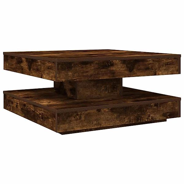 vidaXL Couchtisch 360-Grad Drehbar Räuchereiche 70x70x34,5 cm 858483 günstig online kaufen