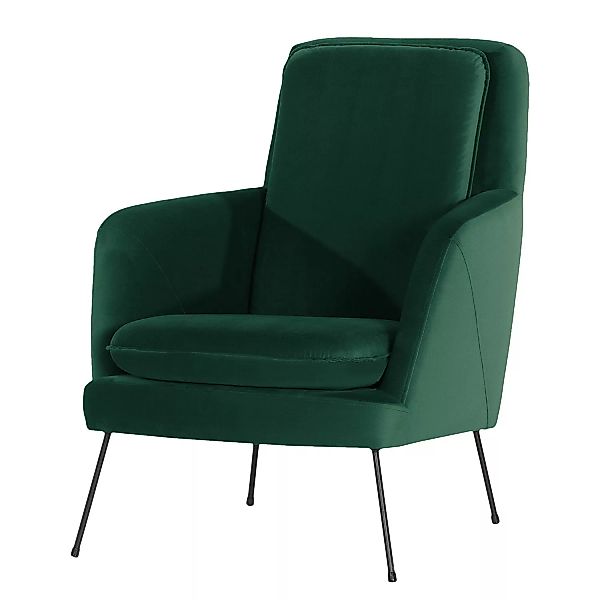 home24 Norrwood Sessel Himos Antikgrün Samt 74x88x90 cm (BxHxT) günstig online kaufen