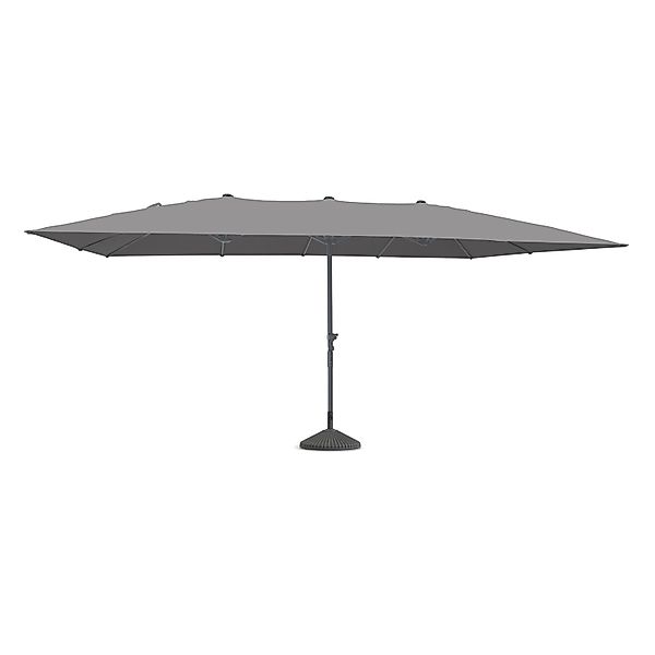 Leco Marktschirm 270 cm x  460 cm Anthrazit mit Kurbelmechanik günstig online kaufen