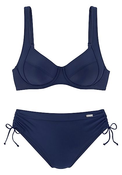 LASCANA Bügel-Bikini mit seitlich geraffter Bikinihose günstig online kaufen