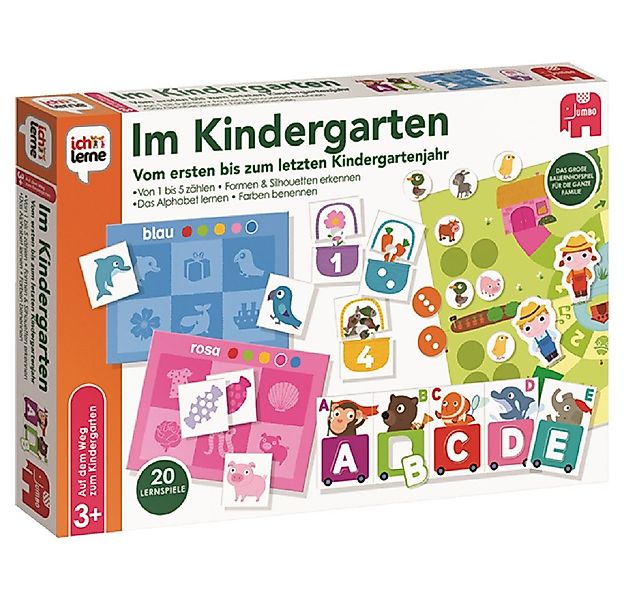 Jumbo Spiele Lernspielzeug JUMBO 19568 ich lerne Im Kindergarten, Lernspiel günstig online kaufen