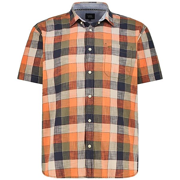 camel active Freizeithemd mit Karomuster Farbe orange Größe: 4XL günstig online kaufen
