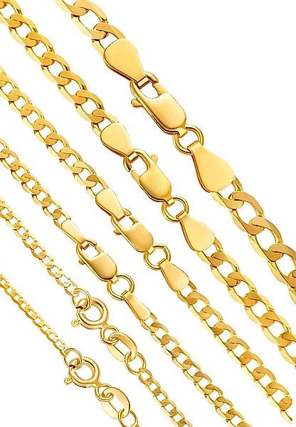 ENGELSINN Gliederkette Goldkette 14 Karat 585 Echtgold Gold Stil Panzerkett günstig online kaufen