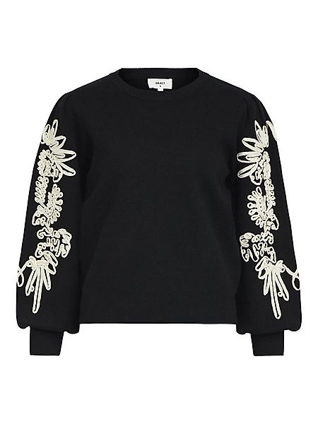 Object Rundhalspullover JOANA (1-tlg) Stickerei günstig online kaufen