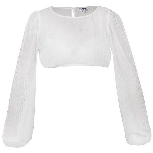MarJo Dirndlbluse Damen Dirndlbluse 'Böhen' Langarm, Offwhite günstig online kaufen