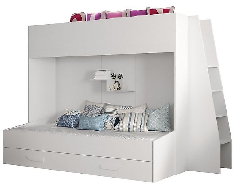 ABIKS MÖBEL Etagenbett PARTY 17 Hochbett für Kinder, Jugendliche mit Staura günstig online kaufen