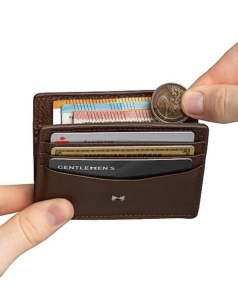 Gentlemen's Kartenetui - Kreditkartenetui mit Mittelfach & RFID Schutz - Sl günstig online kaufen