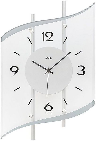 AMS Funkwanduhr (Exklusiv-Modell,Quarzuhr,Made in Germany,Wohnzimmer,Esszim günstig online kaufen
