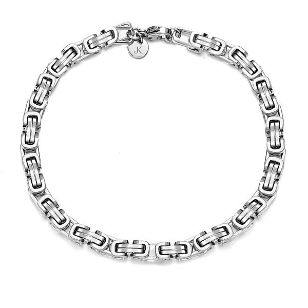 Kim Johanson Königsarmband aus Edelstahl in Silber, 5 mm Breite, erhältlich günstig online kaufen