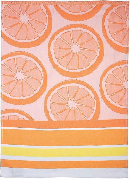 stuco Geschirrtuch »Summer Fruits Orange«, (Set, 3 tlg., 1x Geschirrtuch Fr günstig online kaufen
