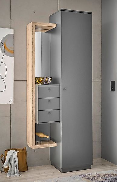 HBZ Garderobenschrank Frame mit Spiegel, Flurgarderobe BxHxT 80x210x40 cm ( günstig online kaufen