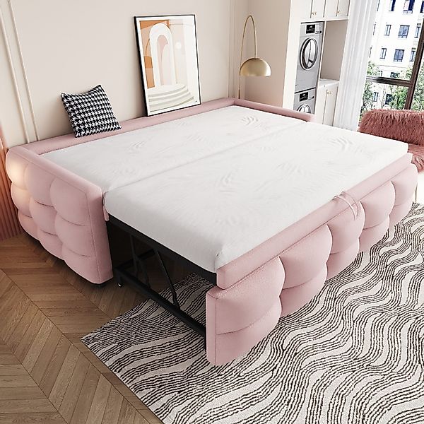 Merax Daybett (Einzelbett/Doppelbett), Polsterbett mit Ausziehbett, günstig online kaufen
