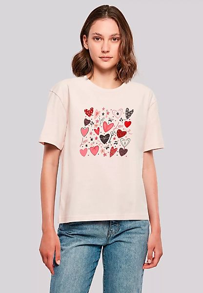 F4NT4STIC T-Shirt "Cute Herzen Variety Valentinstag", Premium Qualität günstig online kaufen