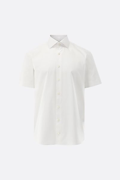 Kurzarmhemd aus Dobby Gewebe mit Haifischkragen günstig online kaufen