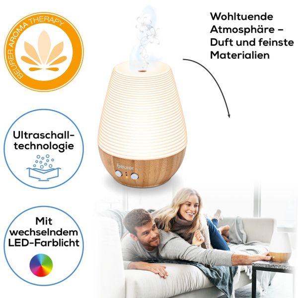 BEURER Diffuser "LA 40, feine Zerstäubung von Aroma und Düften" 0,18 l Wass günstig online kaufen