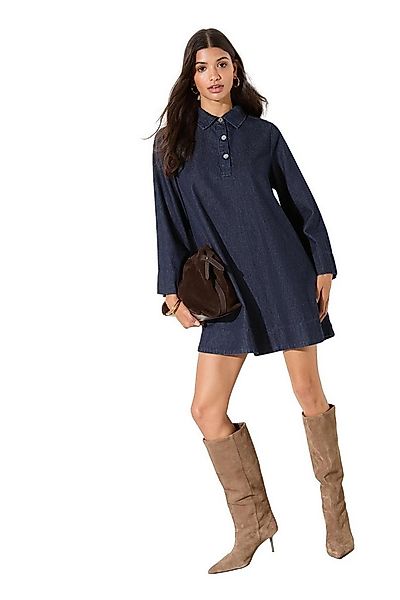 Friends Like These Minikleid Friends Like These Trapez-Minikleid aus Denim günstig online kaufen