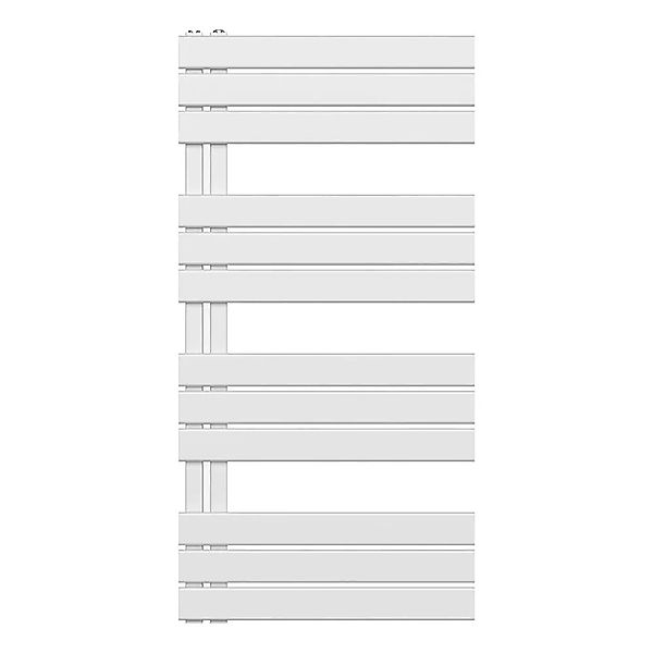 Belrad Handtuchheizkörper/Badheizkörper Paneel Anschluss Linksseitig Weiß 1 günstig online kaufen