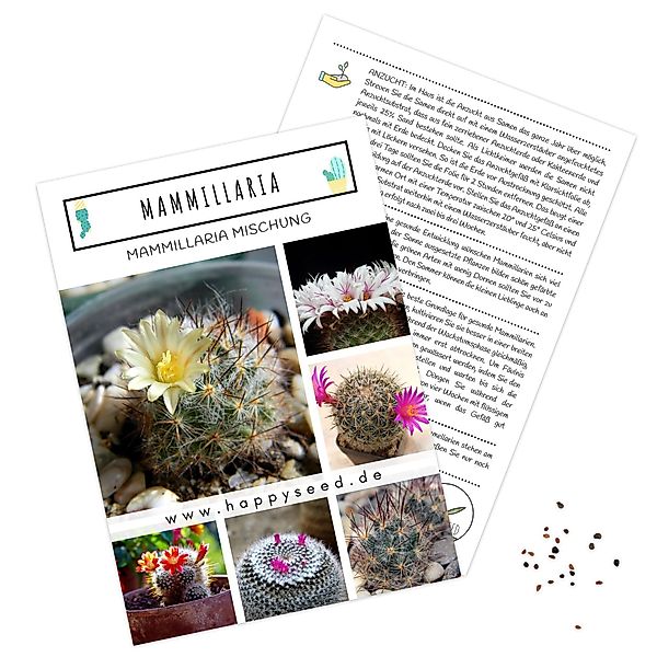 HappySeed Blumensamen Mammillaria Mix Samen - günstig online kaufen