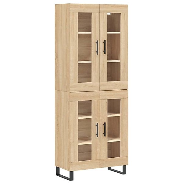 vidaXL Highboard Sonoma-Eiche 69,5x34x180 cm Holzwerkstoff 3198300 günstig online kaufen