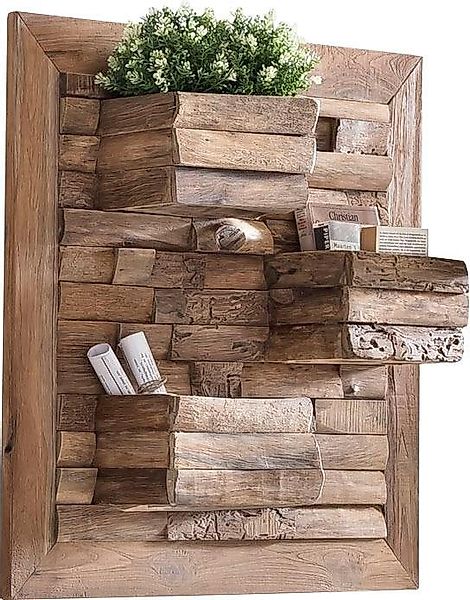 SIT Wandregal »Romateaka« aus recyceltem Teakholz, Shabby Chic, Vintage günstig online kaufen