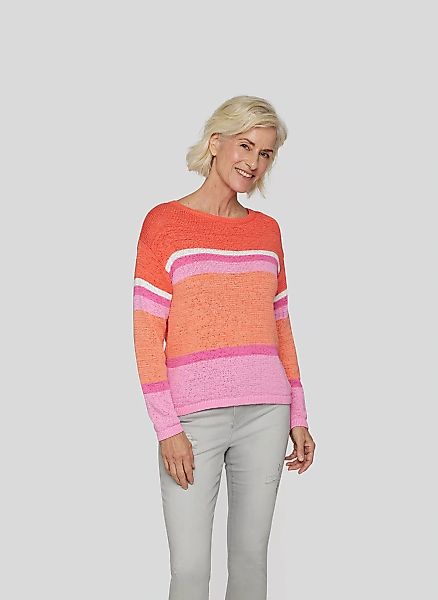 Rabe Strickpullover "Rabe Streifenpullover mit Farbakzente für den perfekte günstig online kaufen