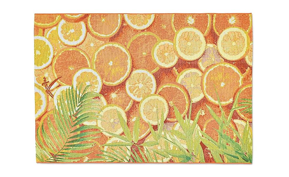 SANSIBAR Sylt Outdoorteppich  Rantum Beach ¦ orange ¦ Synthetische Fasern ¦ günstig online kaufen