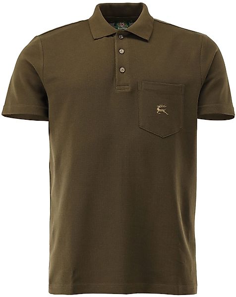 orbis Poloshirt Polo-Shirt "Hirsch" T-Shirt Oliv/grün günstig online kaufen