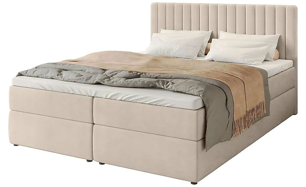 Boxbett mit Stauraum Drayton ¦ beige ¦ Maße (cm): B: 160 H: 102 Betten > Po günstig online kaufen