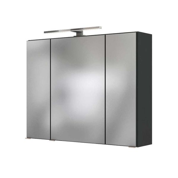 Waschplatz Set in Wildeichefarben und Anthrazit Stand- und Wandmontage (dre günstig online kaufen