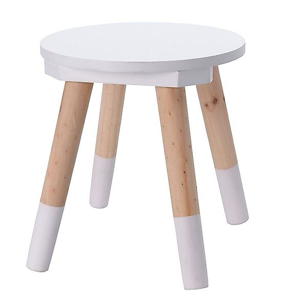 Spetebo Kinderhocker Kinder Hocker weiß / günstig online kaufen